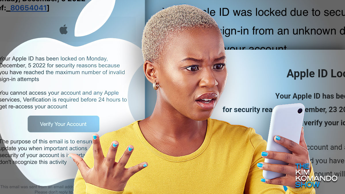 iCloud phishing email targeting Apple iPhone and Mac users
